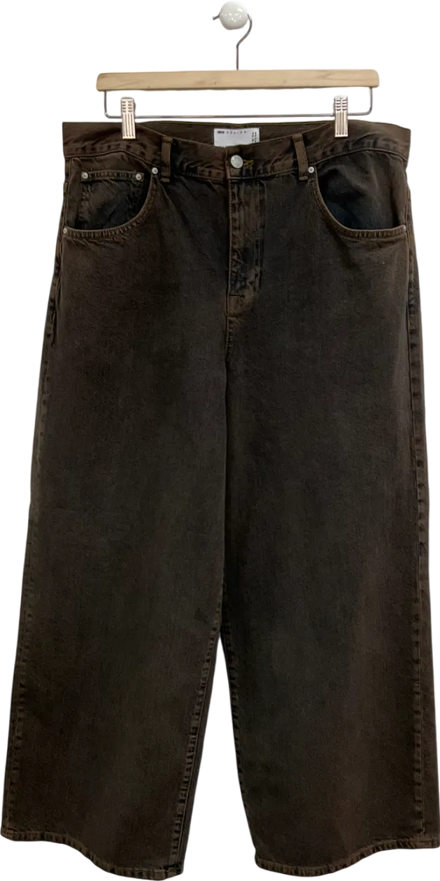 ASOS Super Baggy Brown Wash Jeans W36