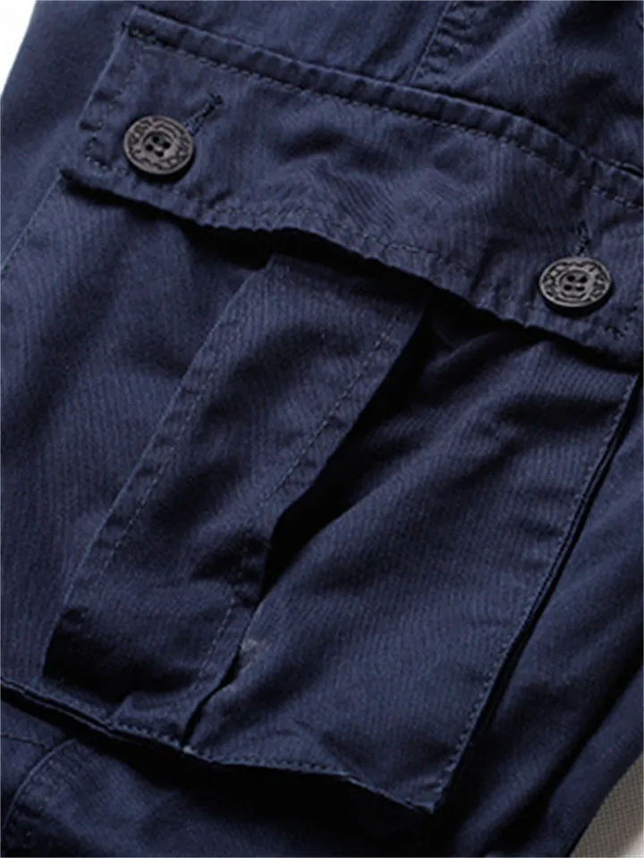 Autumn Multi Pockets Pure Cotton High Quality Cargo Pants for Men