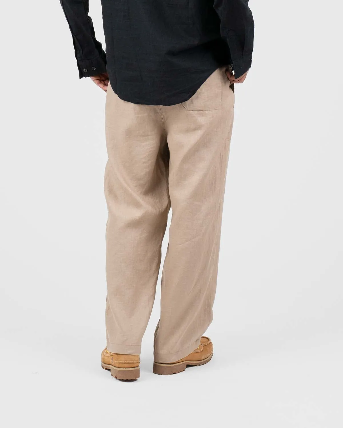 Baggy 100% Linen Pants Mocha