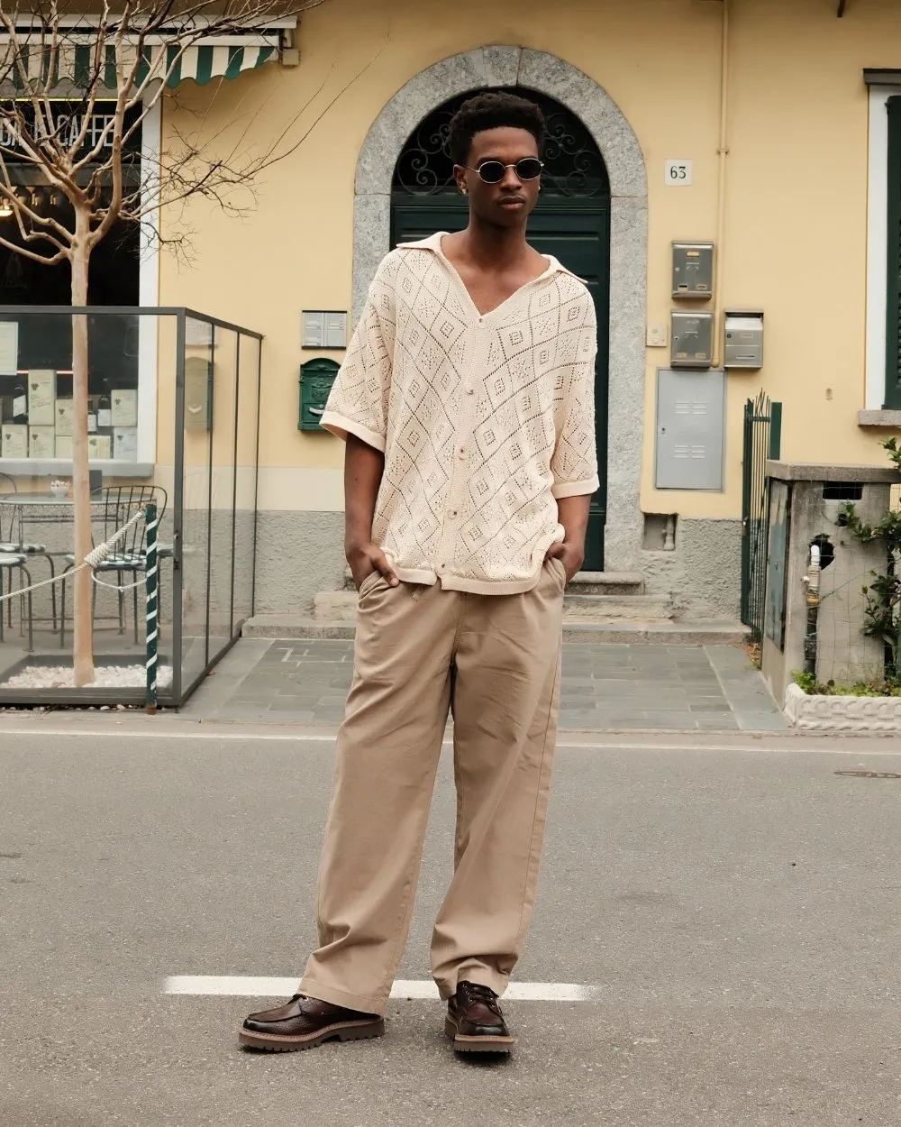 Baggy 100% Linen Pants Mocha