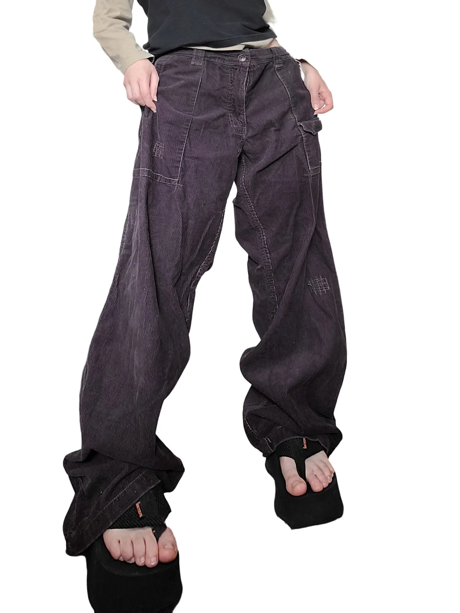 Baggy 90s velours côtelé
