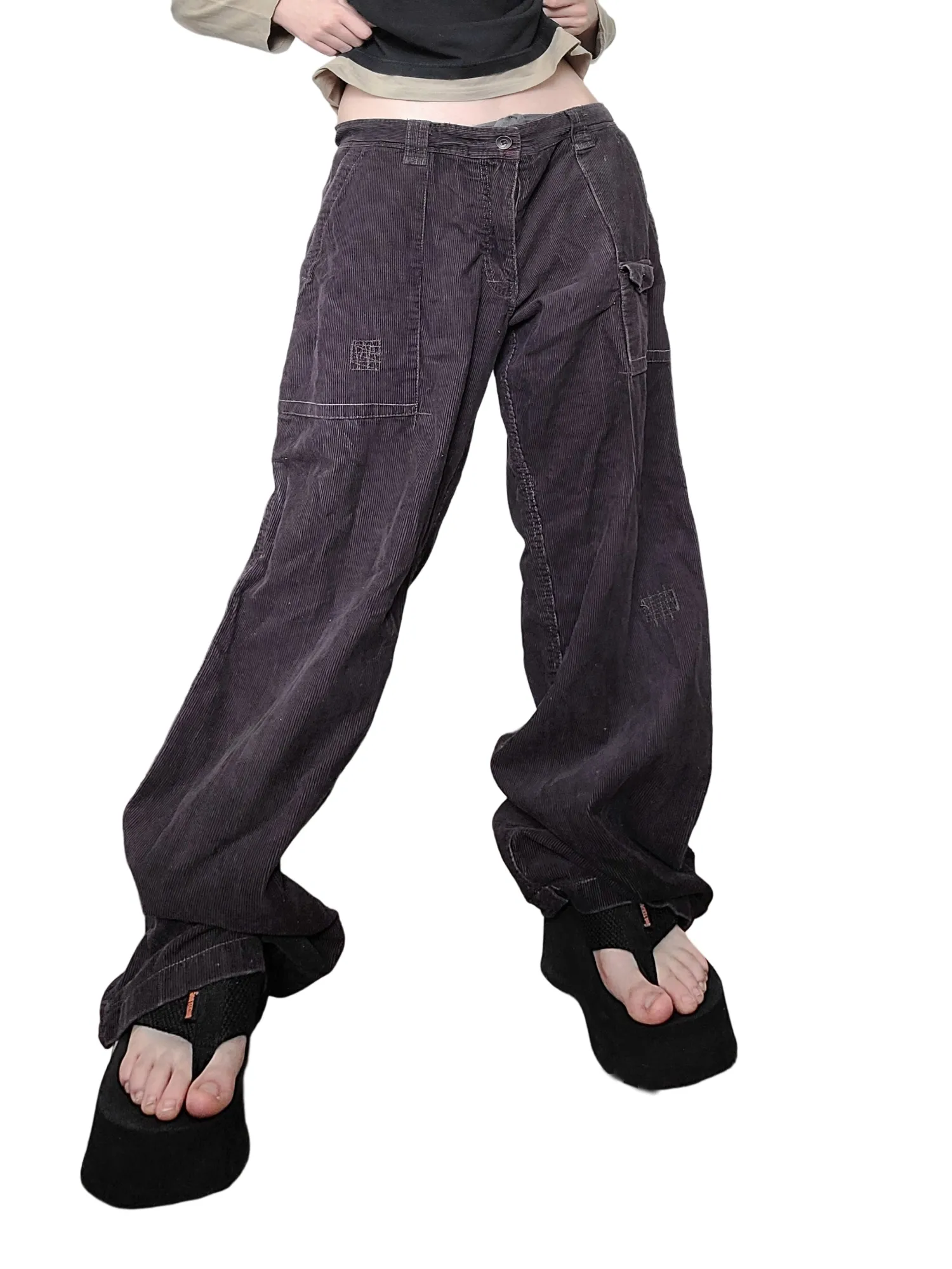 Baggy 90s velours côtelé