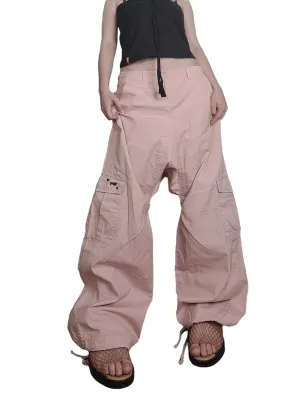 Baggy cargo 90s rose pastel