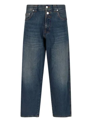Baggy Cotton Denim Pants