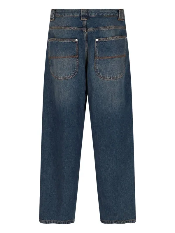 Baggy Cotton Denim Pants