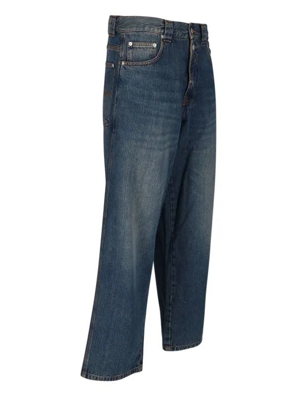 Baggy Cotton Denim Pants