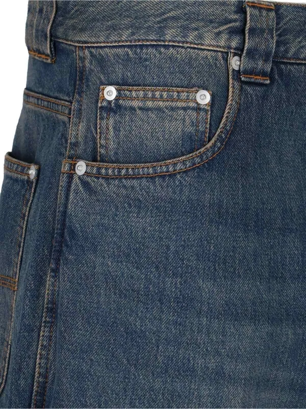Baggy Cotton Denim Pants