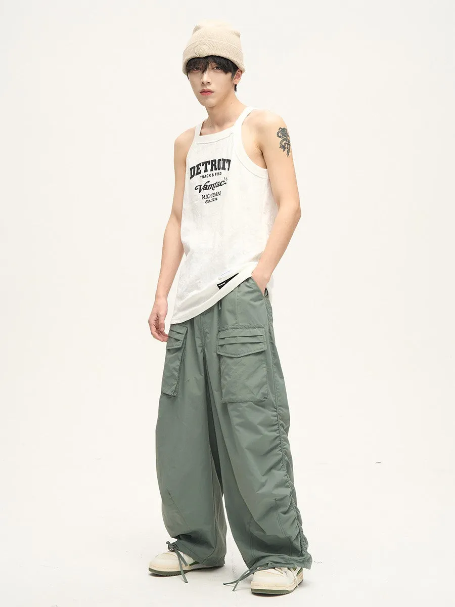 Baggy Oversized Cargo Track Pants