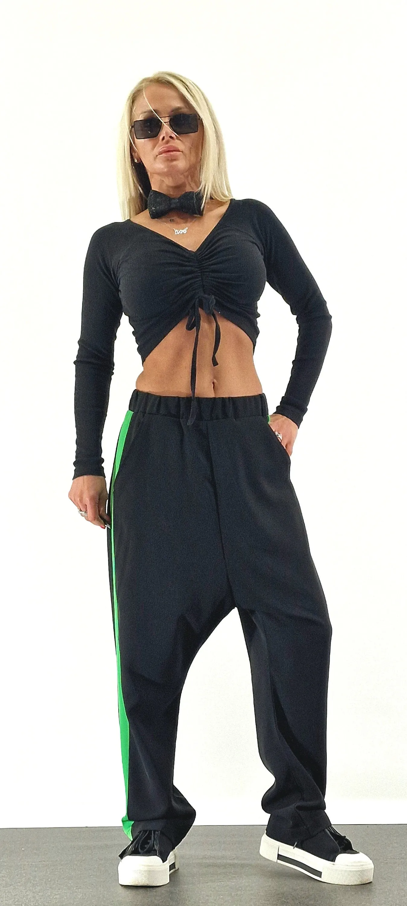 Baggy Pants, Harem Pants, Loose Drop Crotch Pants, Gipsy Pants, Avant-garde Pants, Extravagant Harem Pants, Black Pants