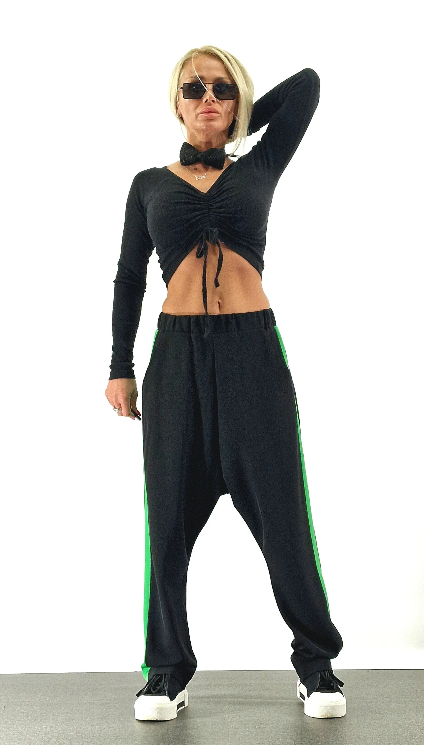 Baggy Pants, Harem Pants, Loose Drop Crotch Pants, Gipsy Pants, Avant-garde Pants, Extravagant Harem Pants, Black Pants
