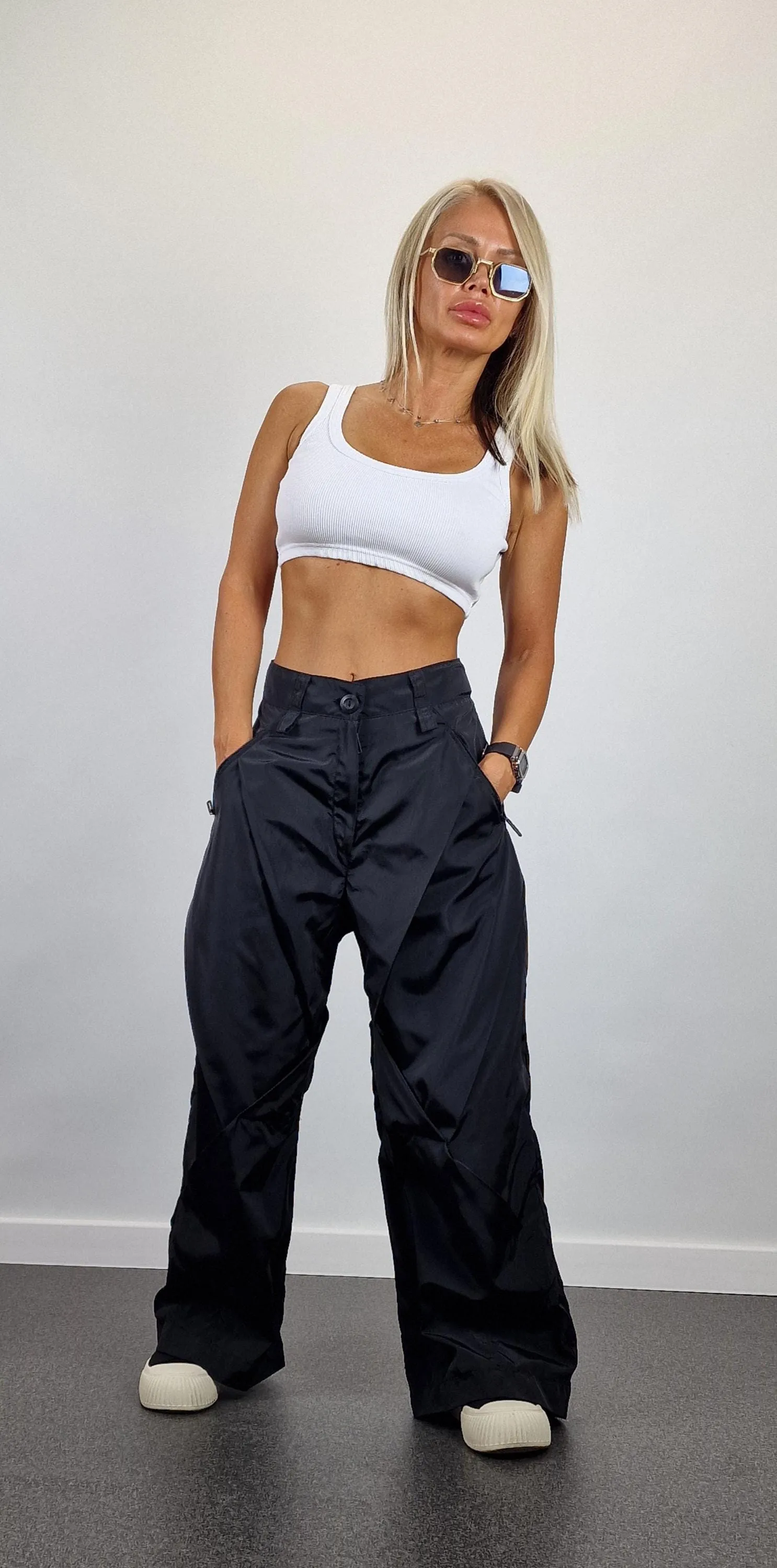 Baggy Pants, Loose Drop Crotch Pants, Steam punk Pants, Loose Trousers, Maxi Pants, Extravagant Pants, Gaucho pants, Black Trench Pants