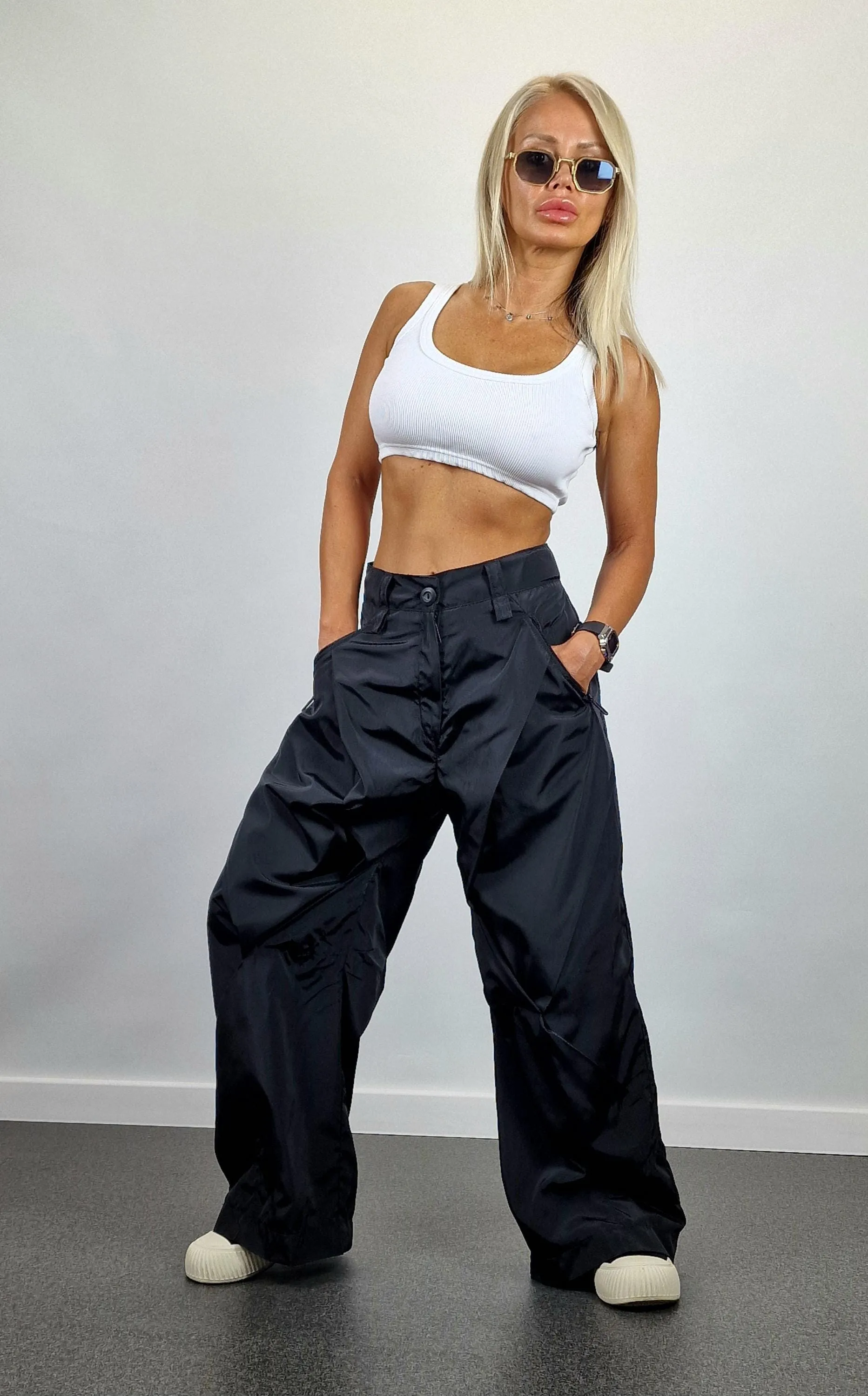 Baggy Pants, Loose Drop Crotch Pants, Steam punk Pants, Loose Trousers, Maxi Pants, Extravagant Pants, Gaucho pants, Black Trench Pants