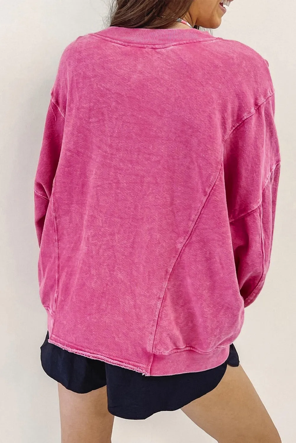 Barbie Style XOXO Heart Shaped Glitter Pullover Sweatshirt