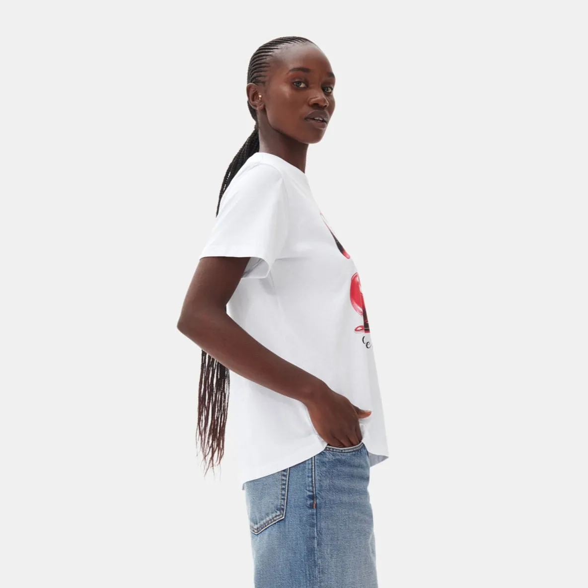 BASIC JERSEY T-SHIRT | CHERRY