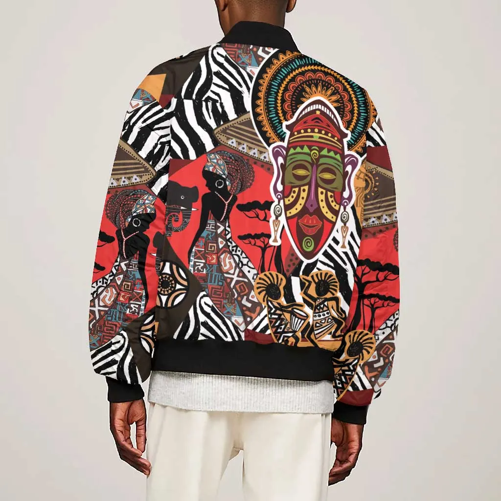 Beautiful African Women Ethnic Motifs Bomber Jacket LT9