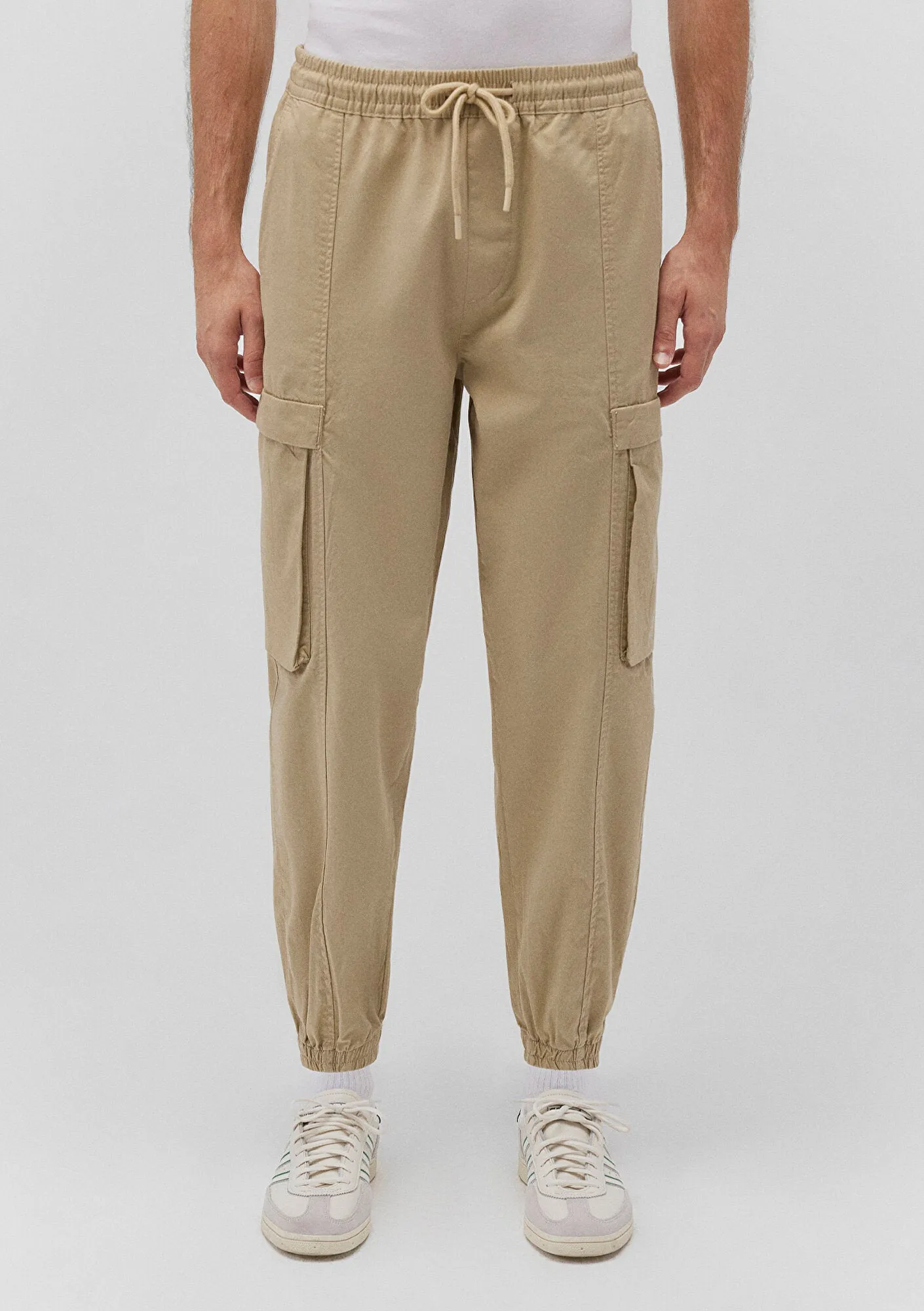 Beige Cargo Pants