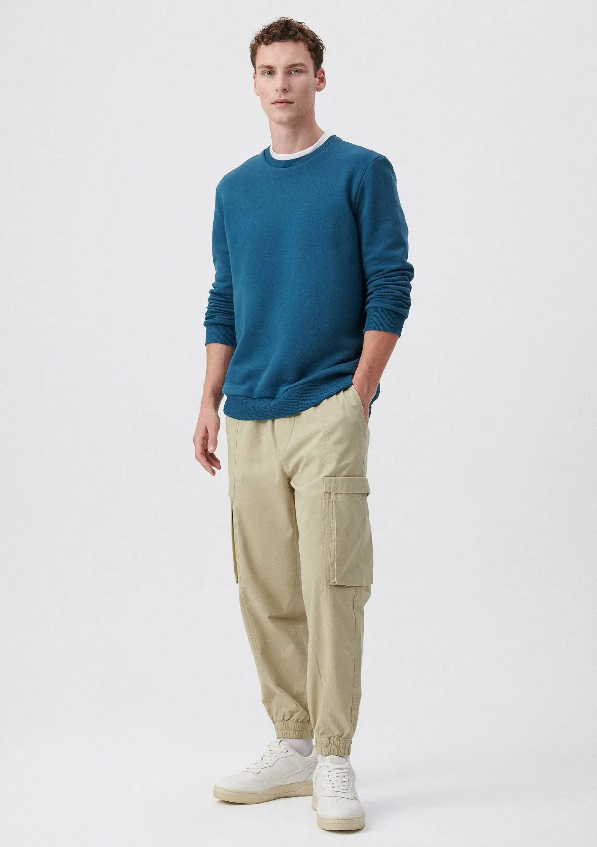 Beige Cargo Pants