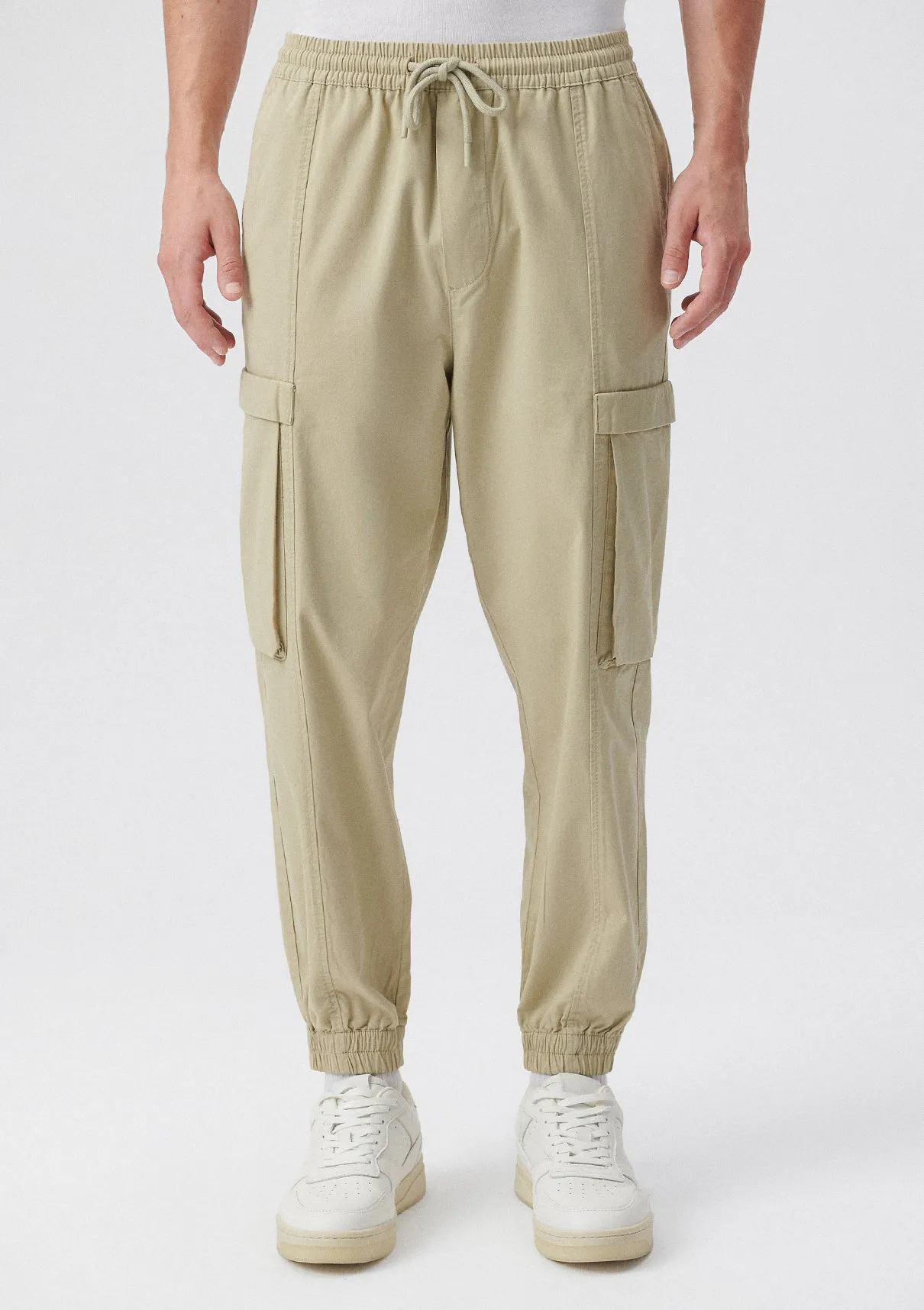 Beige Cargo Pants