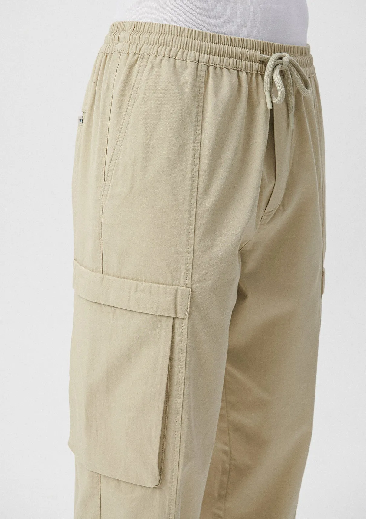 Beige Cargo Pants
