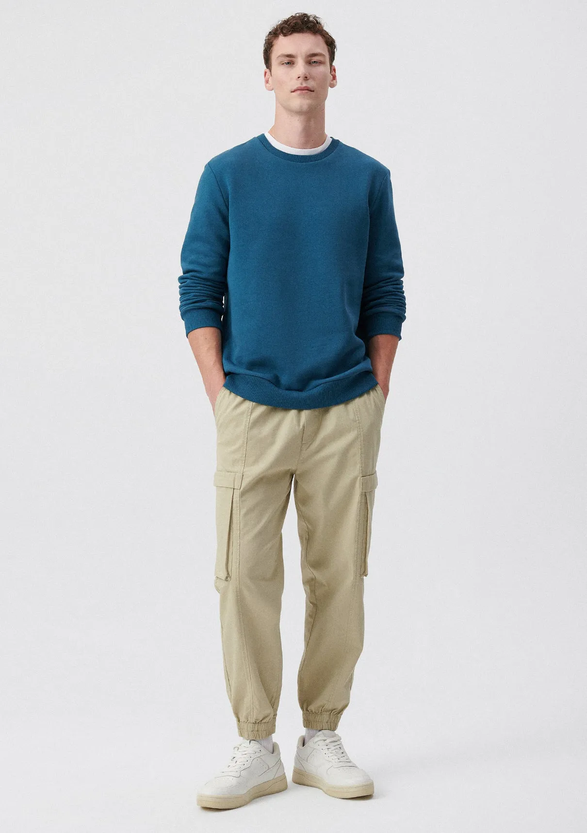 Beige Cargo Pants