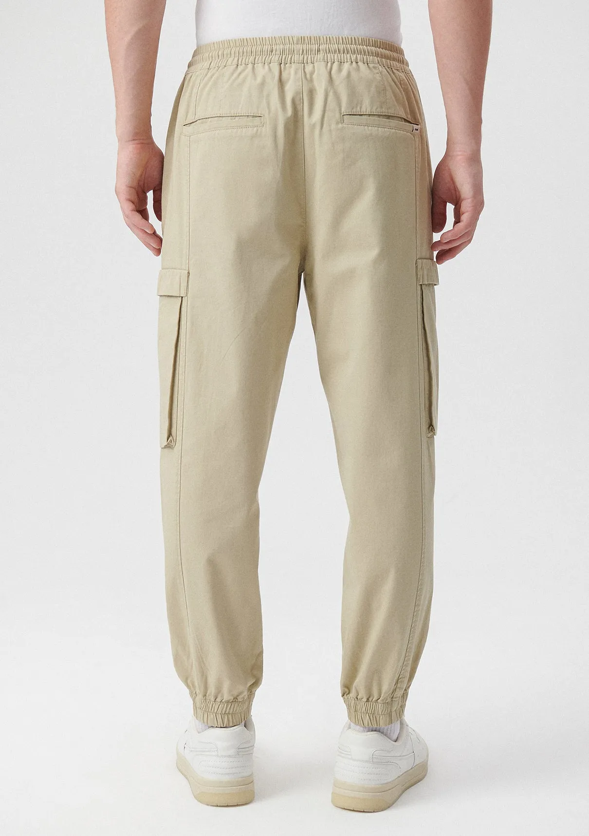 Beige Cargo Pants