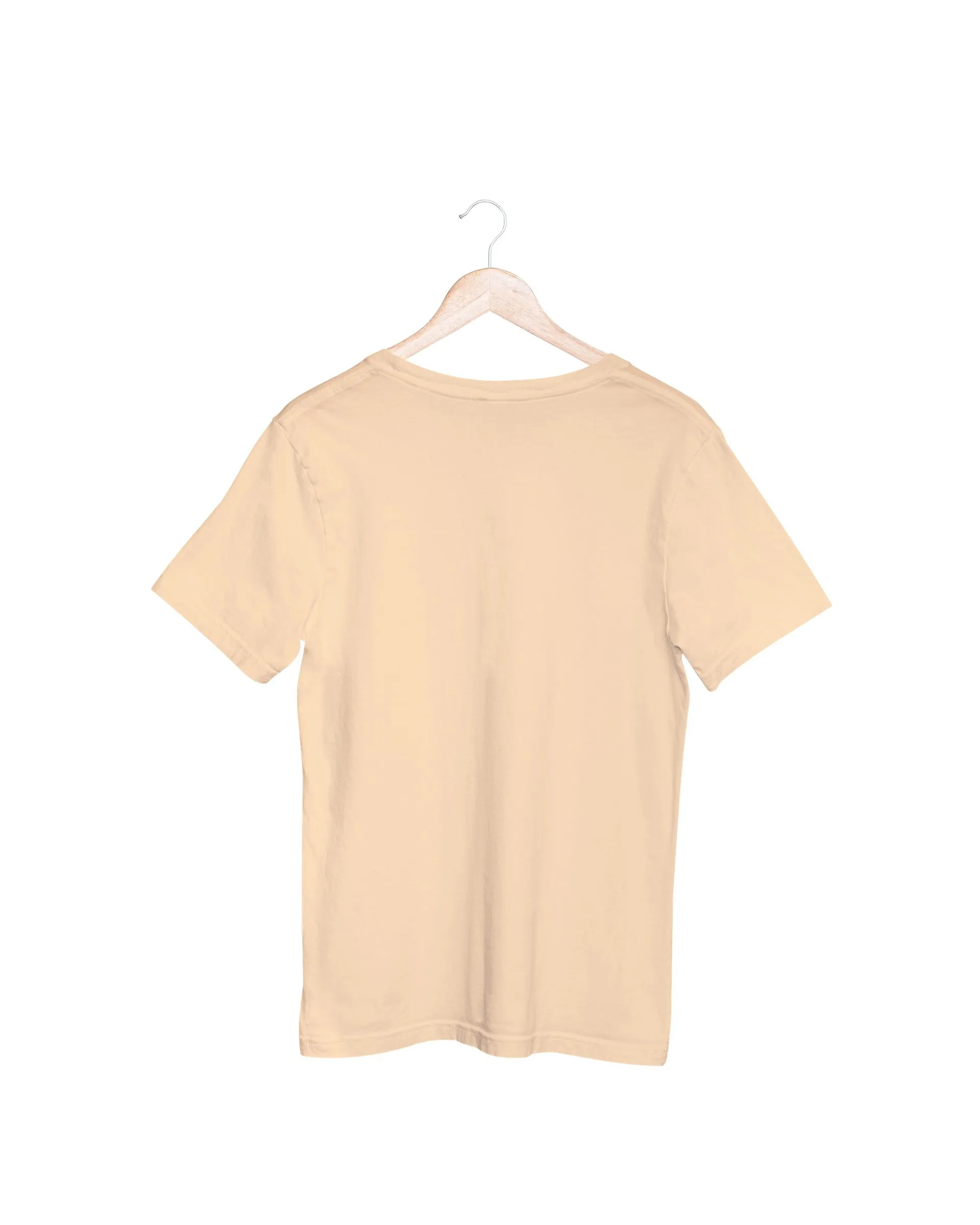 Beige Oversized Fit Unisex T-Shirt