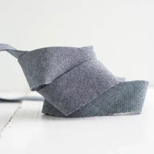 Bessie Pearl Dress Washed Denim Binding