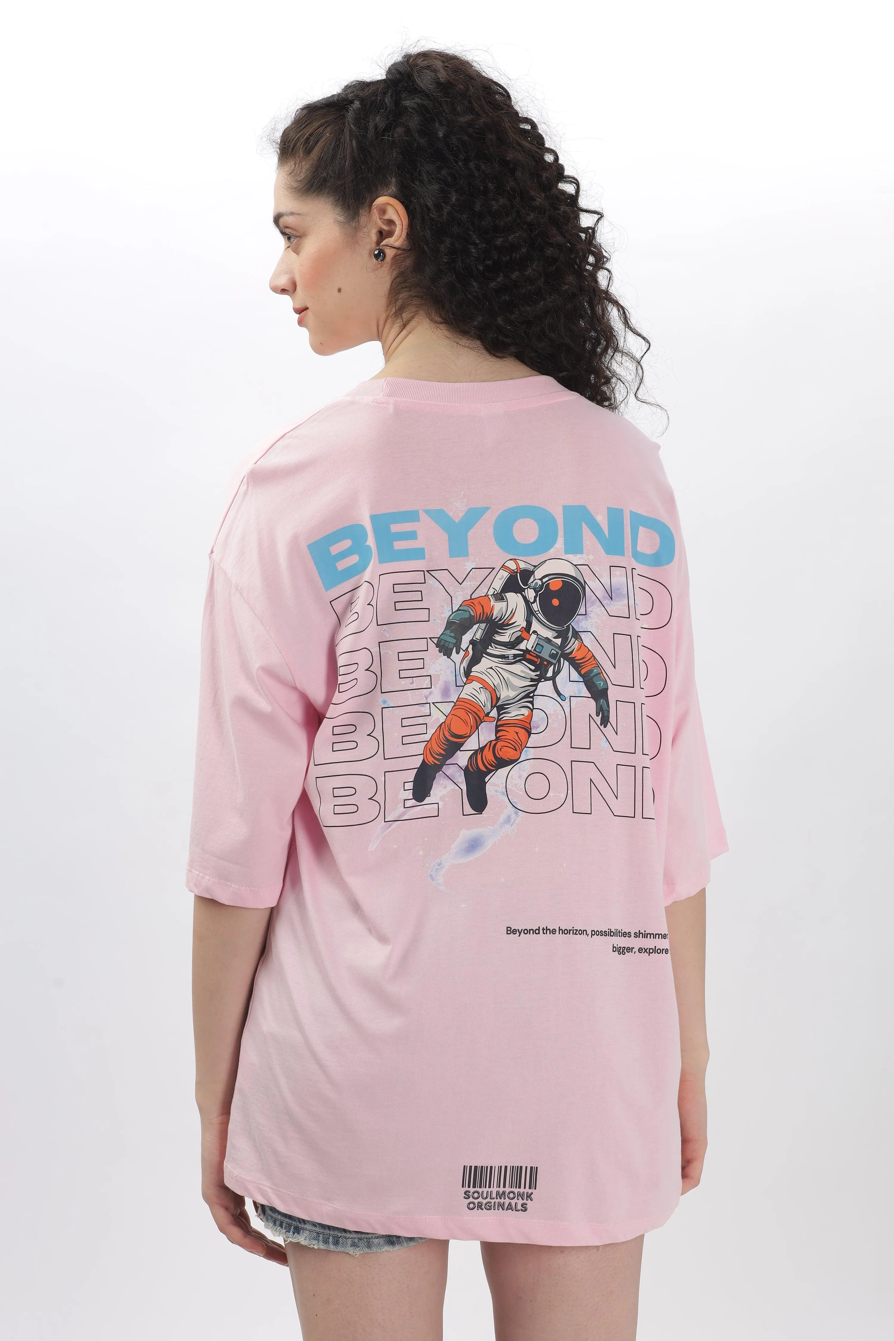 Beyond Soft Pink Oversized T-shirt