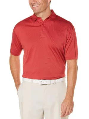 Big & Tall Denim Jacquard Polo