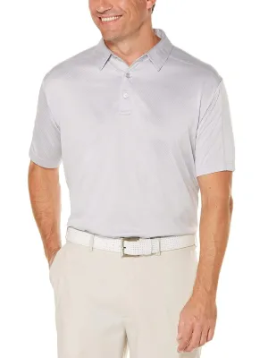 Big & Tall Denim Jacquard Polo