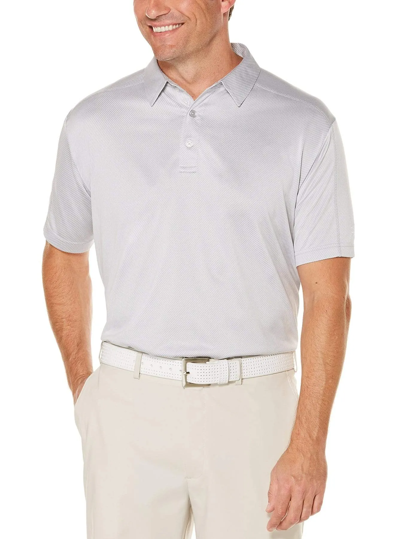 Big & Tall Denim Jacquard Polo