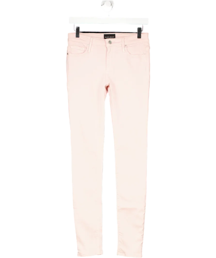 Black Orchid Pink Stretch Skinny Jeans W26