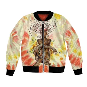 Black Queen Tie Dye Bomber Jacket DT02