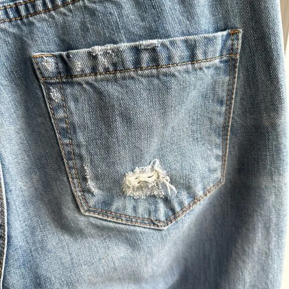 Blank NYC The Galaxy Distressed Straight Leg Jeans