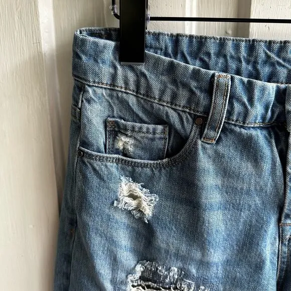 Blank NYC The Galaxy Distressed Straight Leg Jeans
