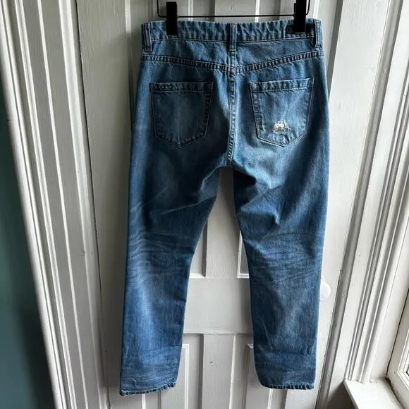 Blank NYC The Galaxy Distressed Straight Leg Jeans