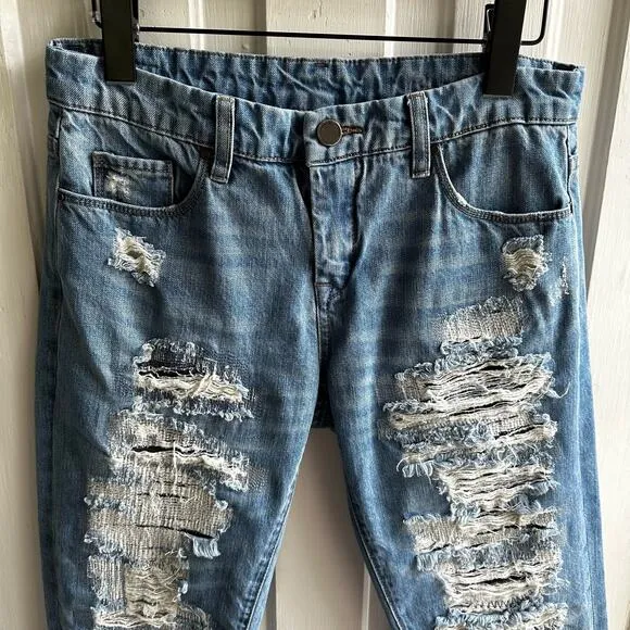 Blank NYC The Galaxy Distressed Straight Leg Jeans
