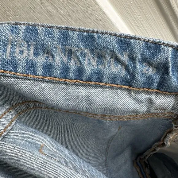 Blank NYC The Galaxy Distressed Straight Leg Jeans
