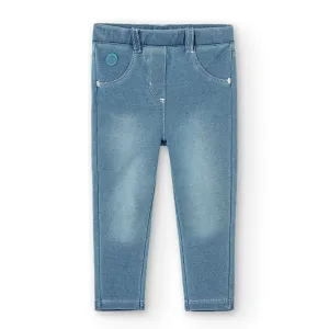 Boboli Girls Bleach Denim Trousers