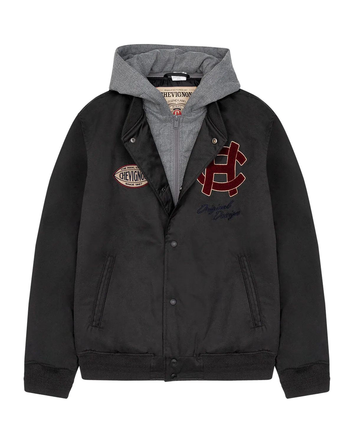 BOMBER 57 JACKET IN BLACK