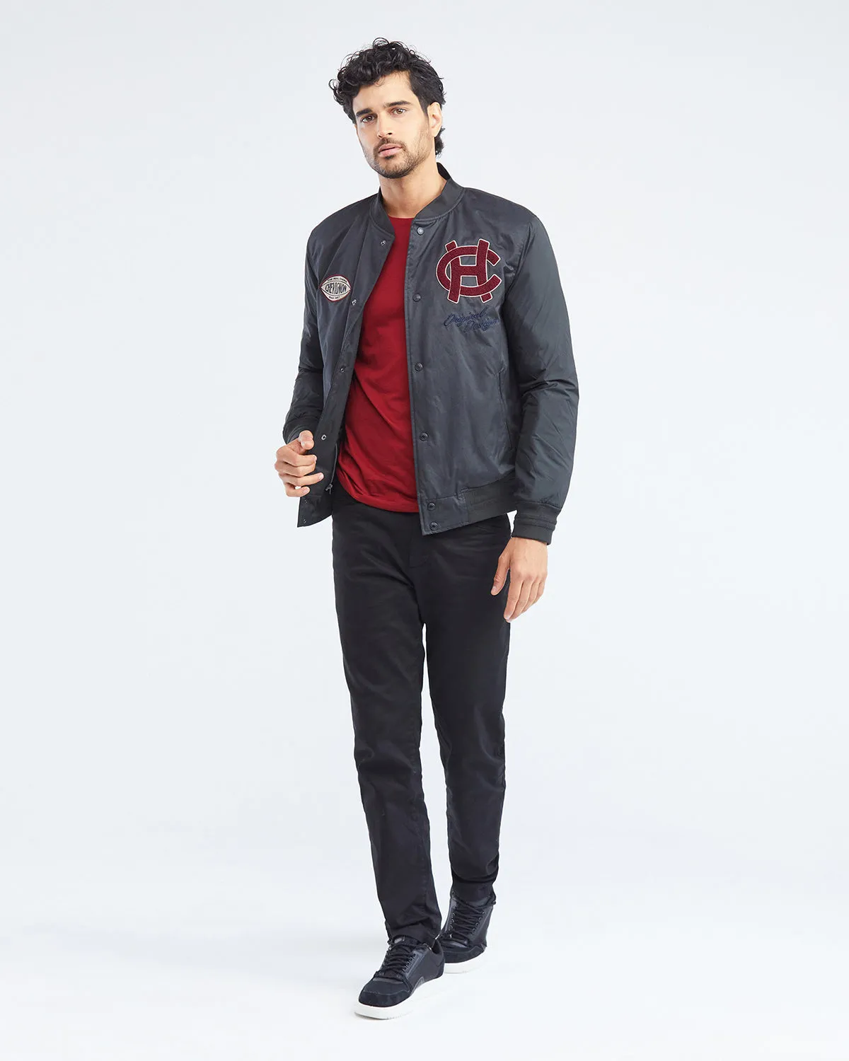BOMBER 57 JACKET IN BLACK