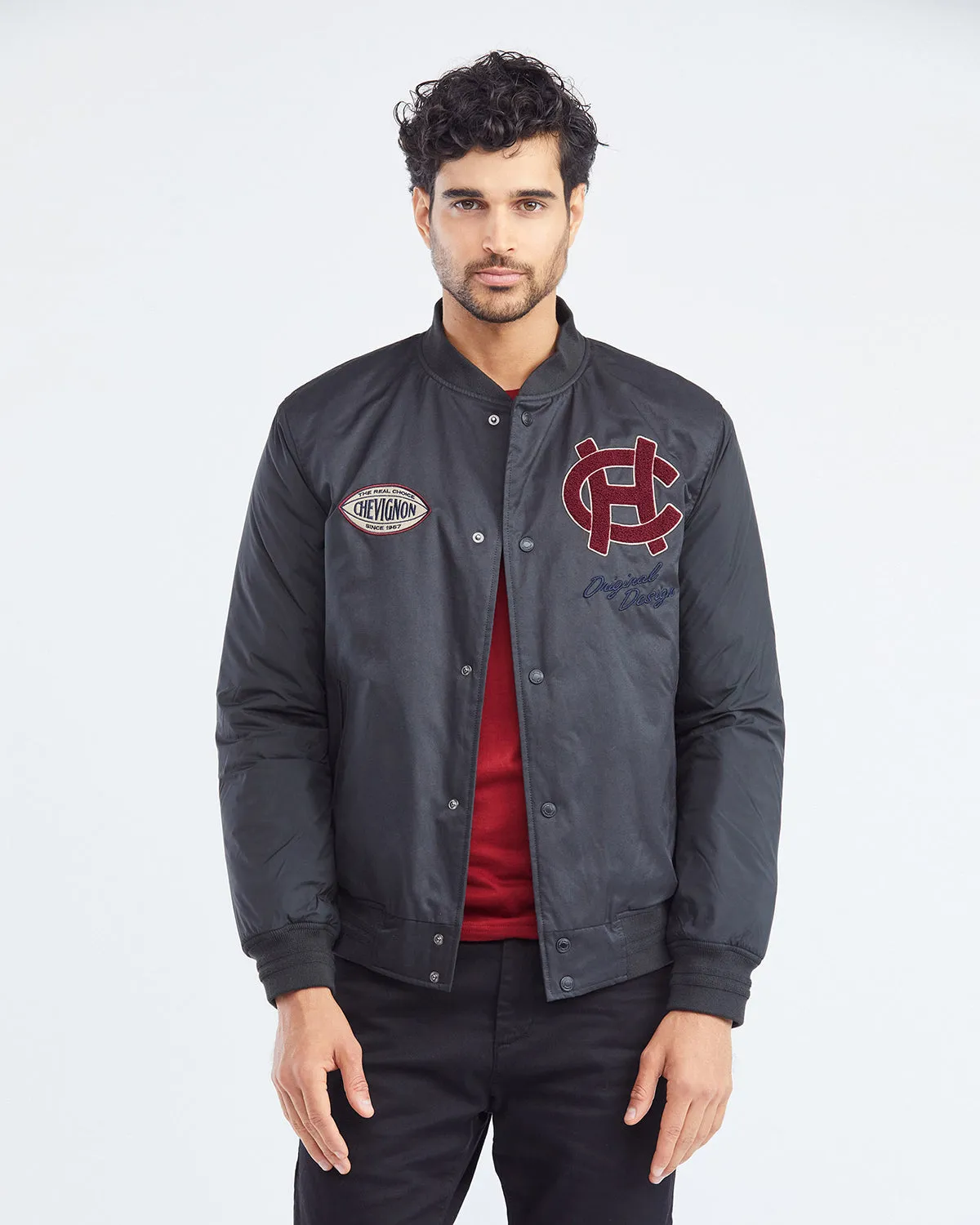 BOMBER 57 JACKET IN BLACK
