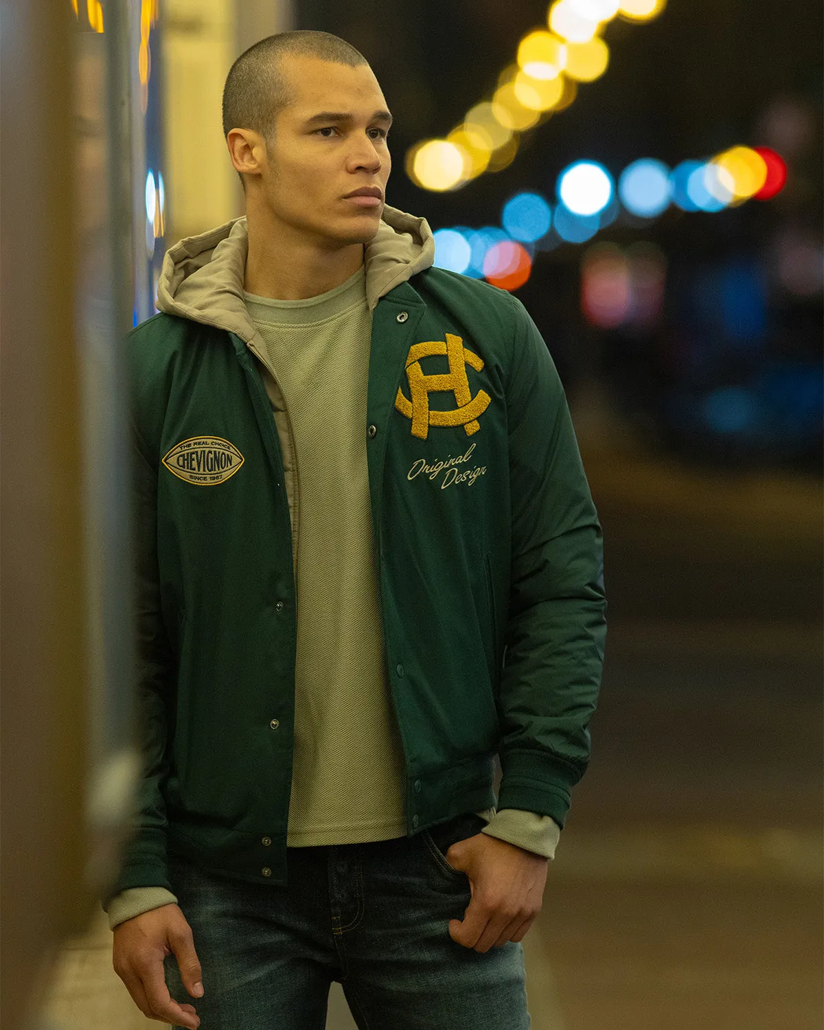BOMBER 57 JACKET IN GREEN