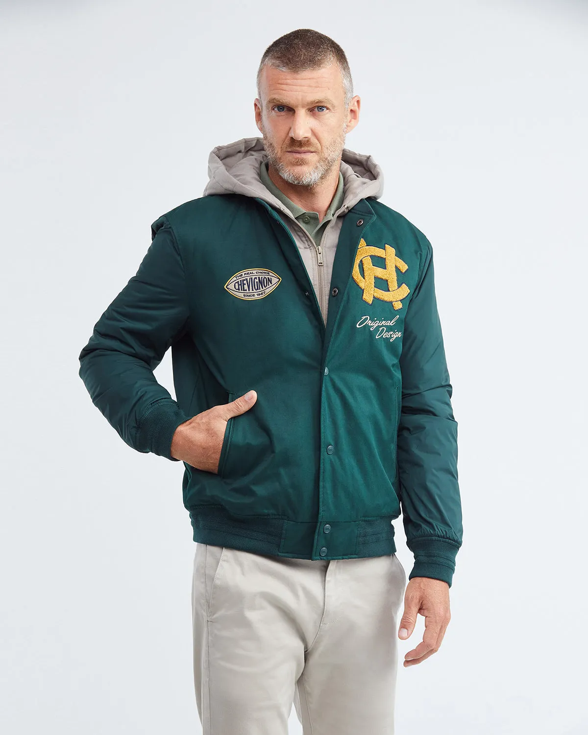 BOMBER 57 JACKET IN GREEN