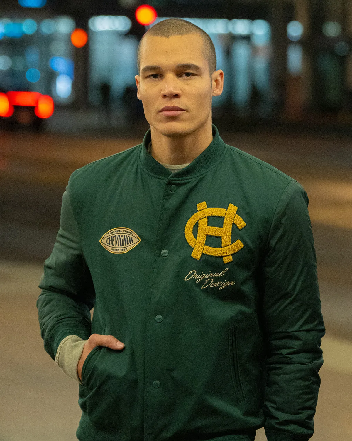 BOMBER 57 JACKET IN GREEN