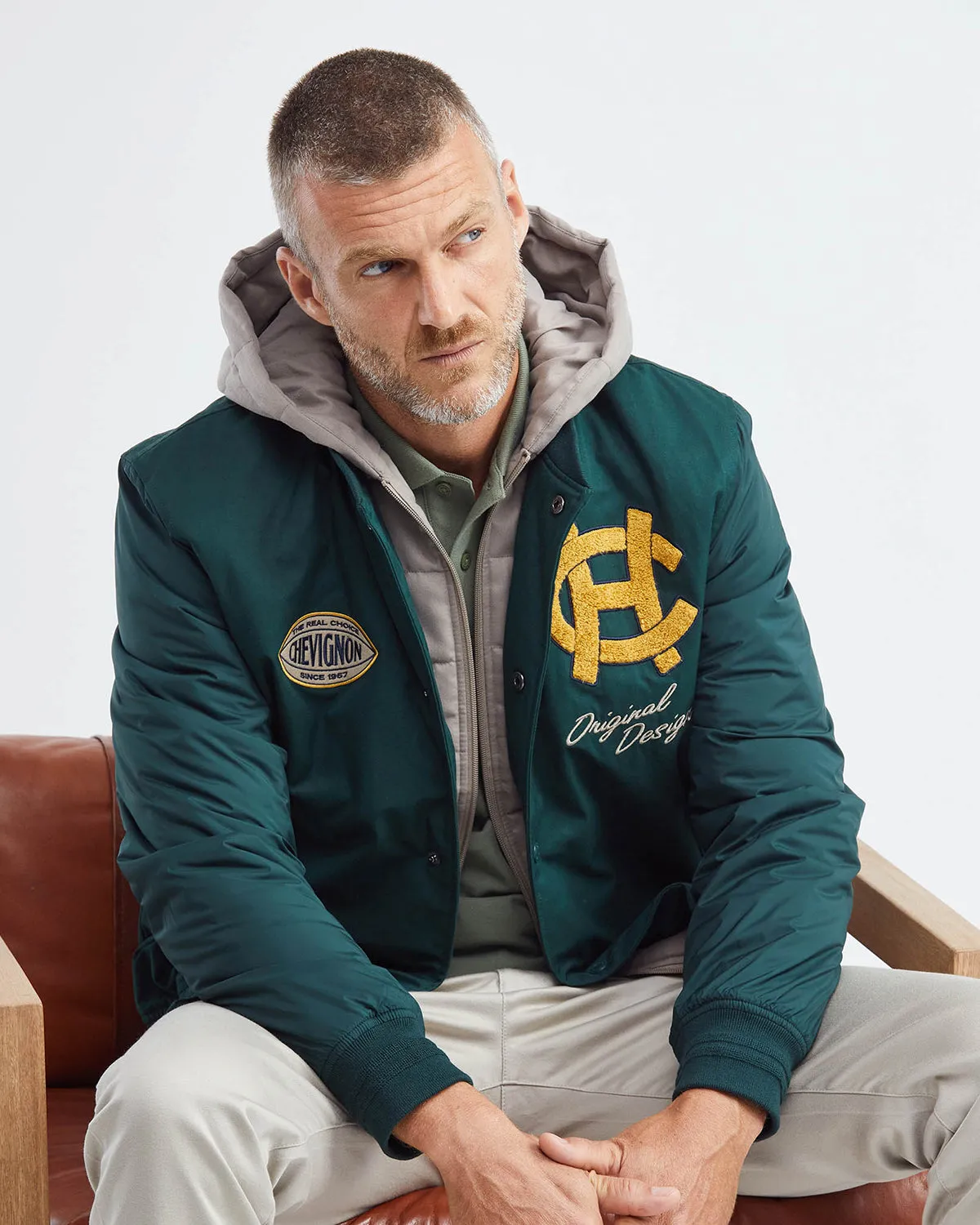 BOMBER 57 JACKET IN GREEN