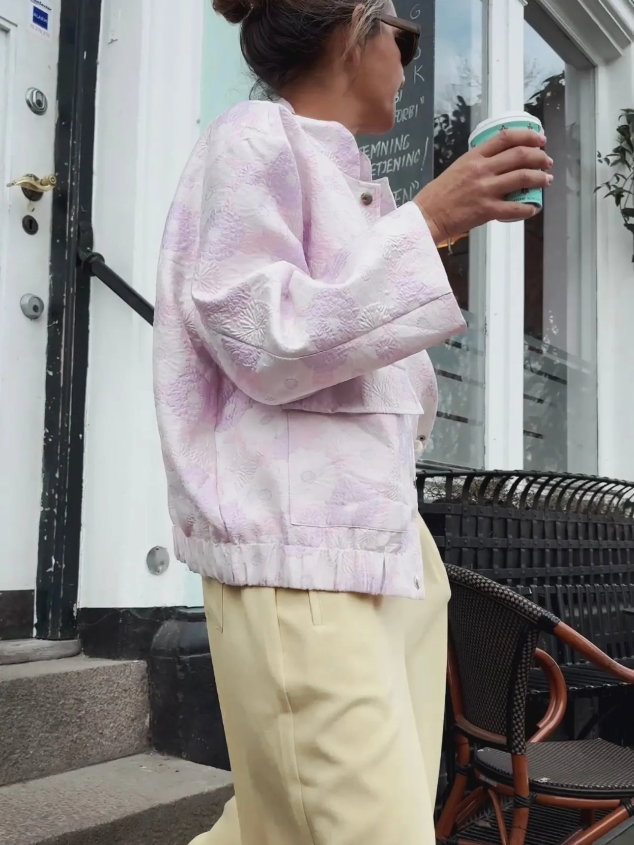 BOMBER JACKET - PINK/LAVENDER