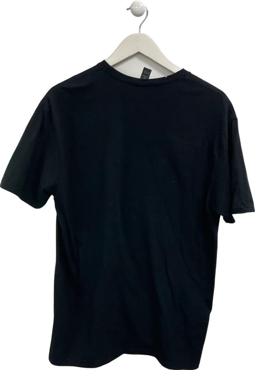 boohooMan Black Oversized Mtv Isle Of Malta T-shirt UK L