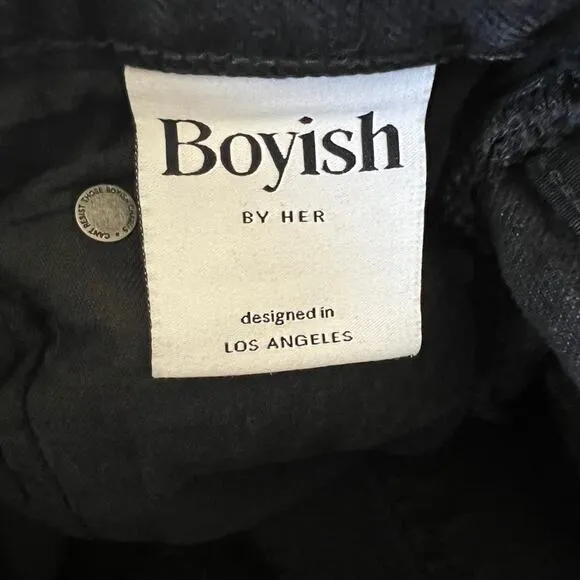 Boyish High Rise Black Billy Jeans Size 25