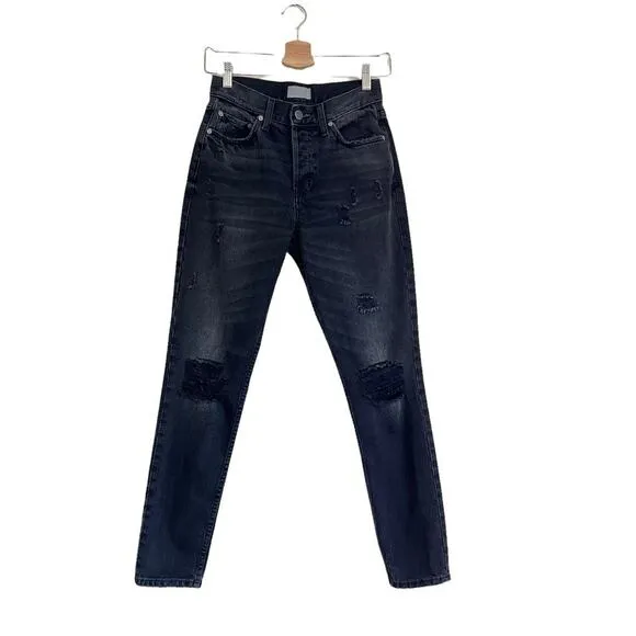 Boyish High Rise Black Billy Jeans Size 25